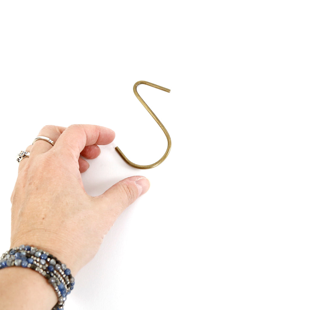 Brass "S" Hook