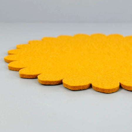 Graf Lantz Felt Scallop Trivet / Turmeric