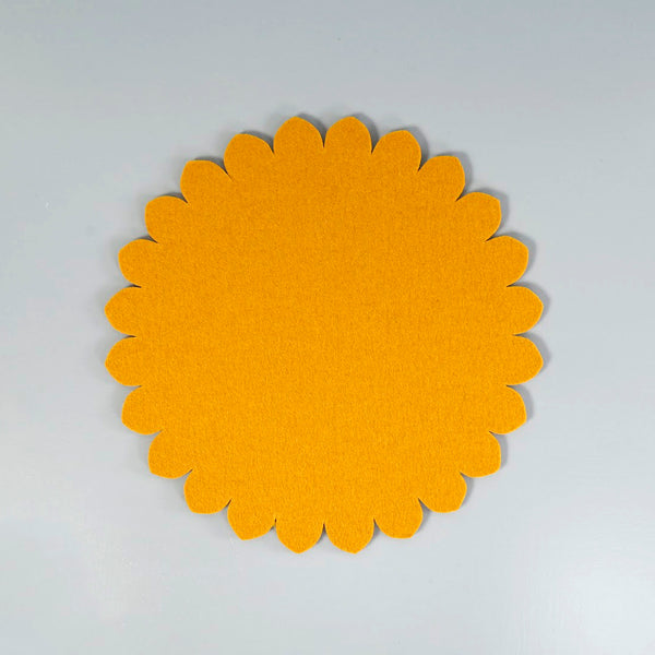 Graf Lantz Felt Scallop Trivet / Turmeric