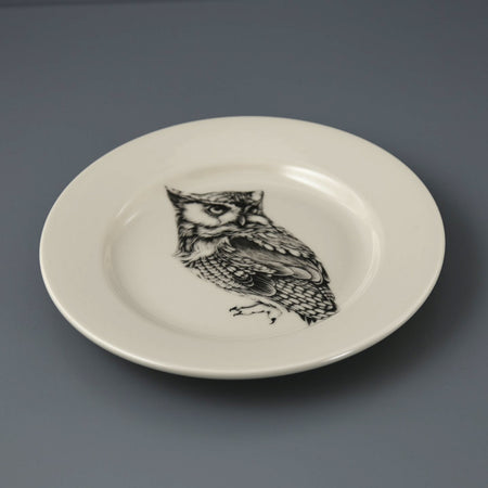 Laura Zindel Dinner Plate / Screech Owl #1