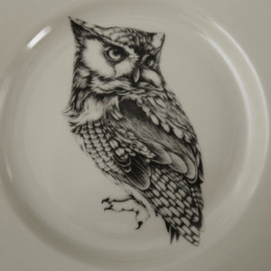 Laura Zindel Dinner Plate / Screech Owl #1