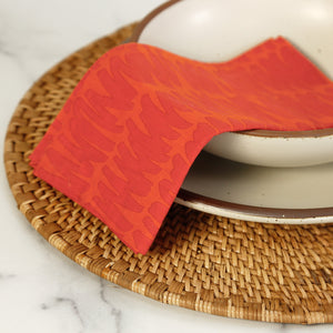 Gesture Pimento Block Print Napkins