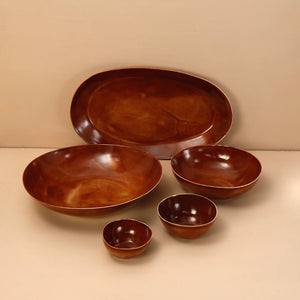 Davistudio Large Oval Platter /  Shino