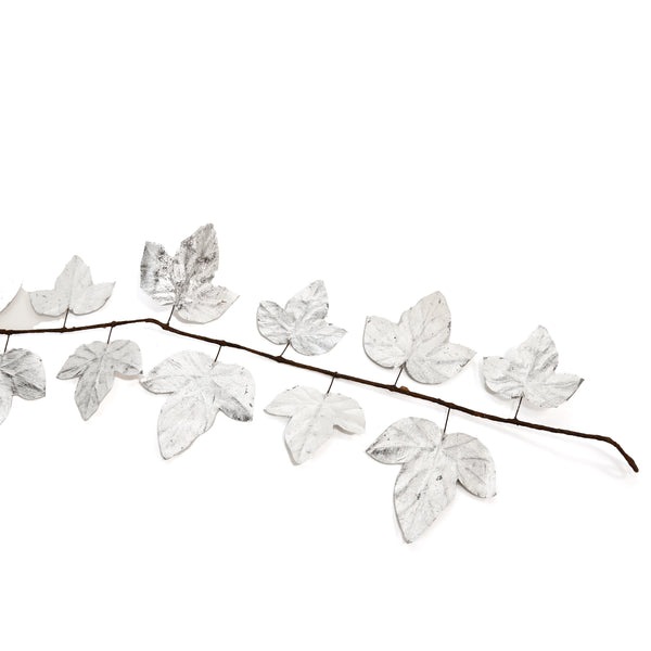 Paper Leaf Garland / Silver