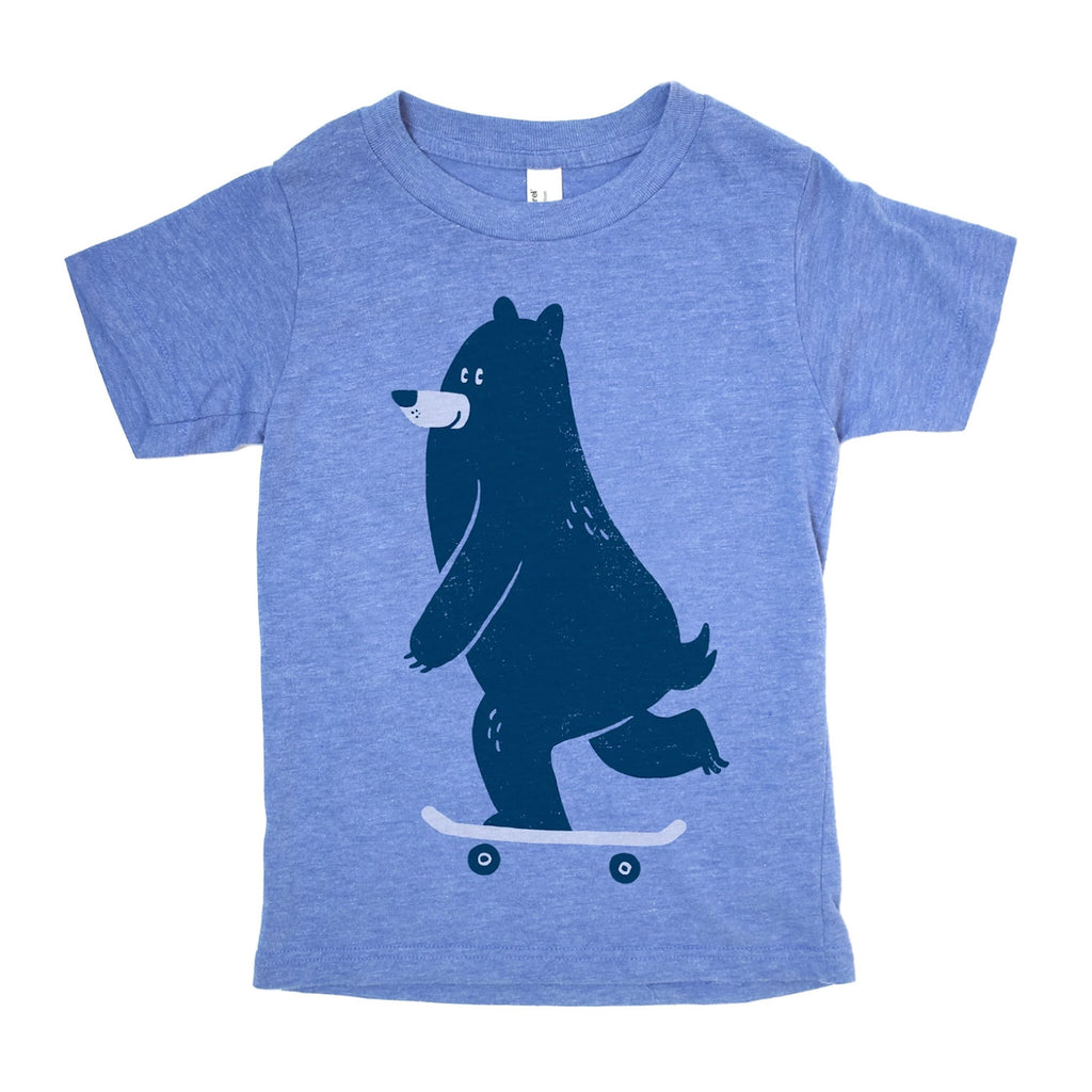 Factory 43 Kid's Tee Shirt / Skateboarding Bear