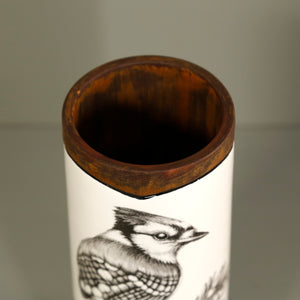 Laura Zindel Canister Vase / Small / Blue Jay