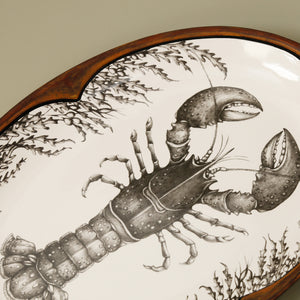 Laura Zindel Small Oval Platter / Lobster