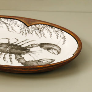 Laura Zindel Small Oval Platter / Lobster