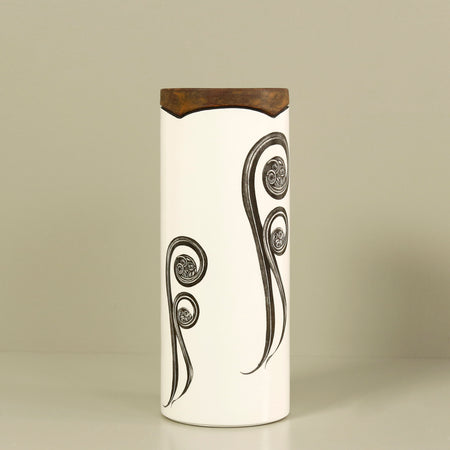 Laura Zindel Canister Vase / Small / Fiddlehead Fern