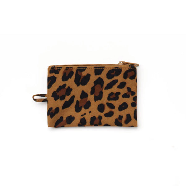 Baggu Flat Small Zip Pouch / Leopard