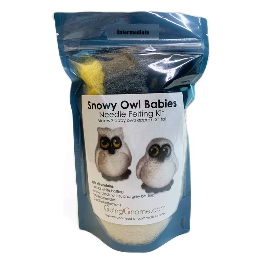 Needle Felting Kit / Snowy Owl Babies