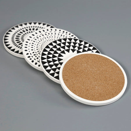 Orbit Soak up Ceramic Coaster Set (4pc)