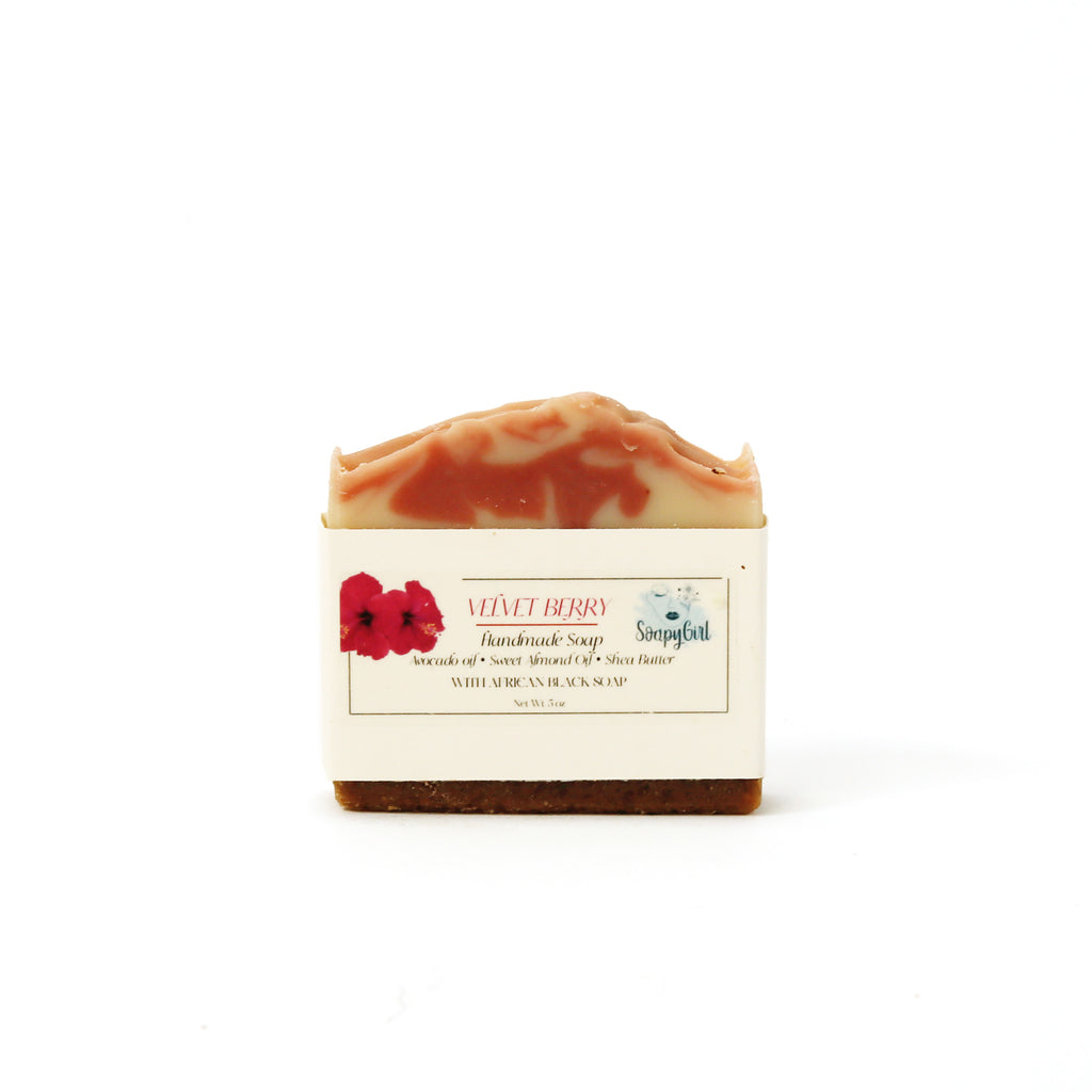 Soapy Girl African Black Soap / Velvet Berry
