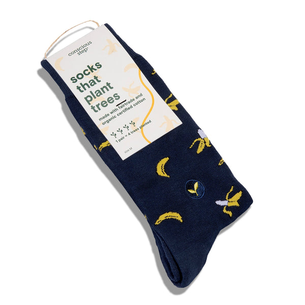 Socks That Plant Trees / Navy Banana