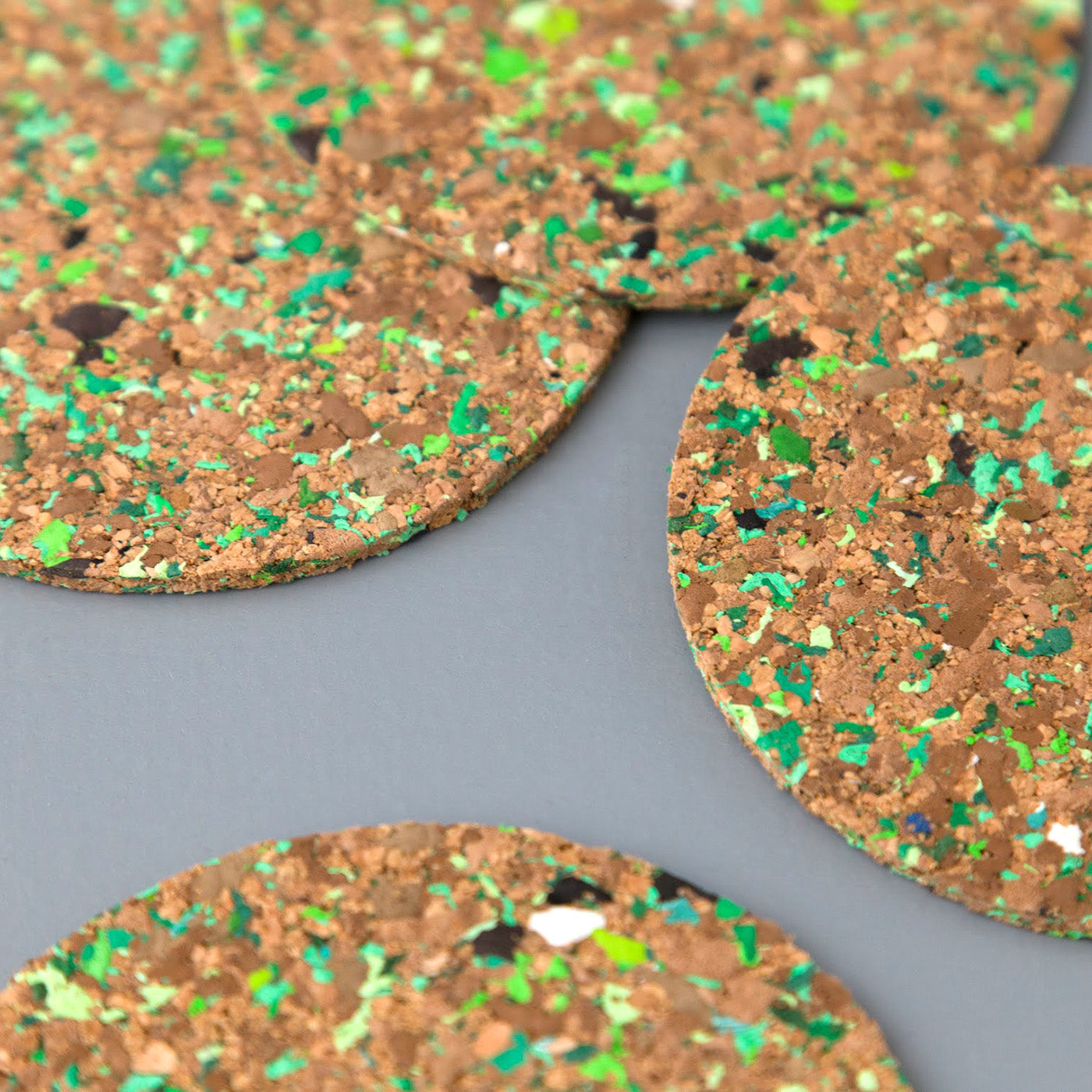 Speckled Cork Coaster Set / Green + sett – One Mercantile / Sett