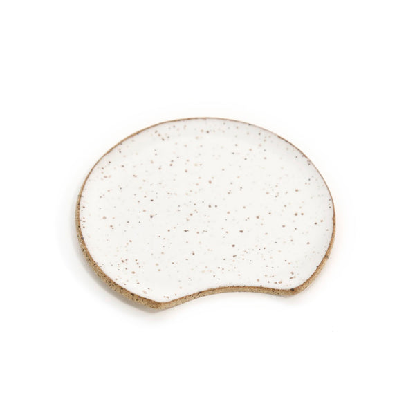 Speckled Handmade Ceramic Spoon Rest