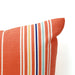 Outdoor Square Pillow / French Striped Orange