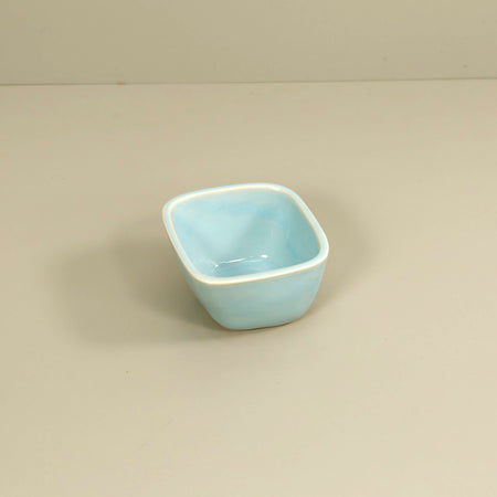 4" Square Bowl / Aqua