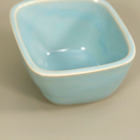 4" Square Bowl / Aqua