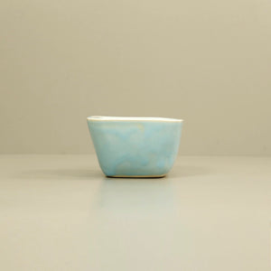 4" Square Bowl / Aqua