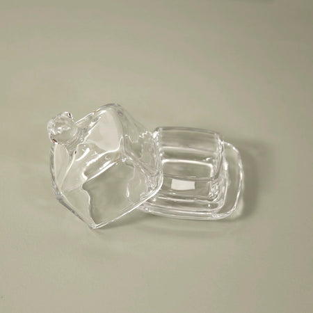 Square Glass Covered Dish