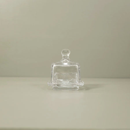 Square Glass Covered Dish