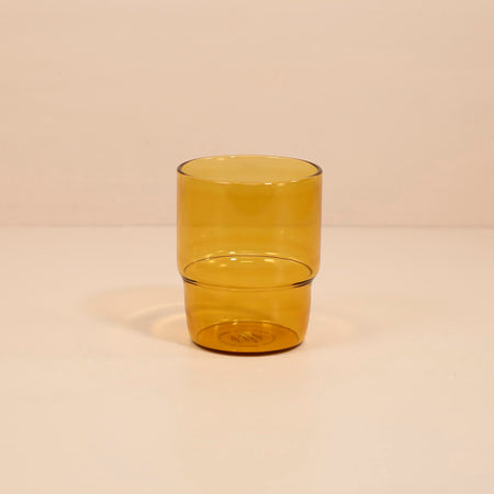 Stacked Water Tumbler / Amber