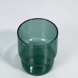 Stacked Water Tumbler / Emerald