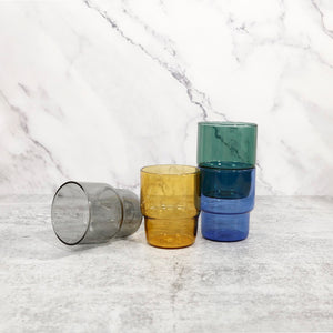 Stacked Water Tumbler / Cobalt