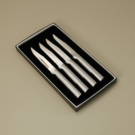 Stainless Steel Serrated Steak Knives / 4pc