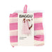 Baggu Standard Grocery Bag / Pink Painted Wide Stripe