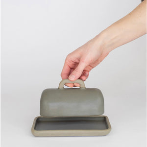 Hand Made Butter Dish / Stone