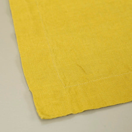 Stonewashed Linen Table Runners / Citrine