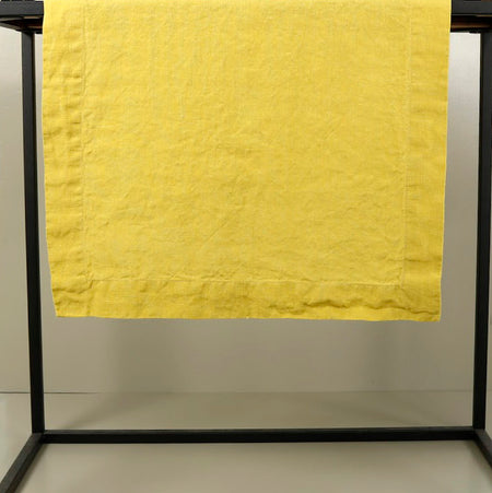 Stonewashed Linen Table Runners / Citrine