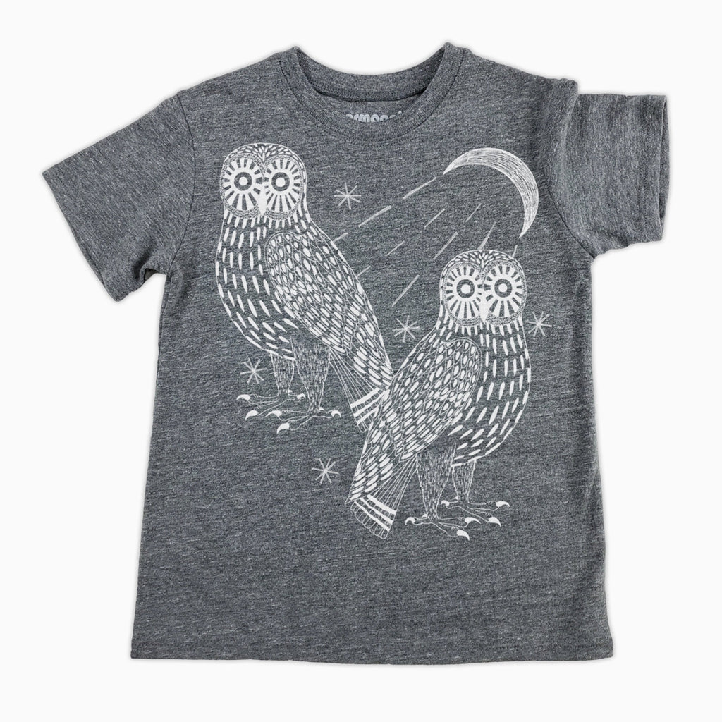 Supermaggie Organic Cotton Kid's Tee / Owls