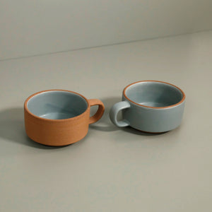 Supper Club Cappuccino Mug / Lenox Blue Naked