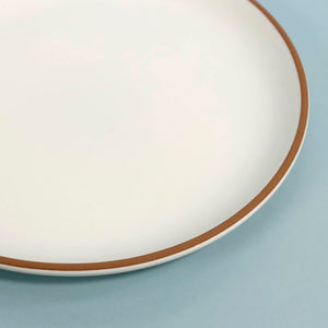 Supper Club Coupe Dinner Plate / White