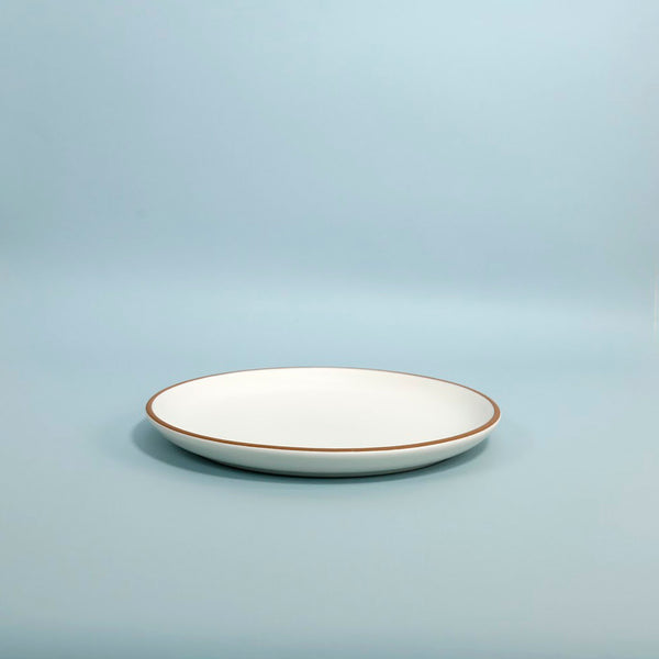 Supper Club Coupe Dinner Plate / White