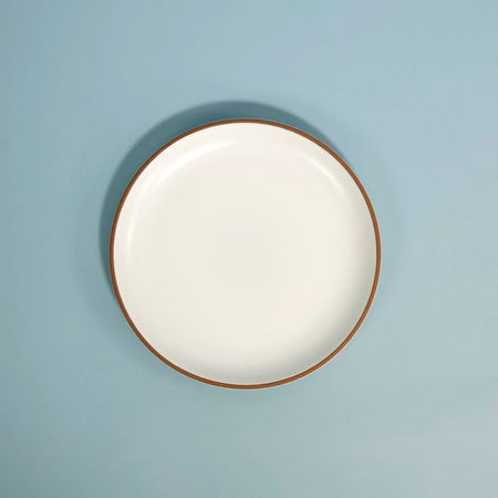 Supper Club Coupe Dinner Plate / White