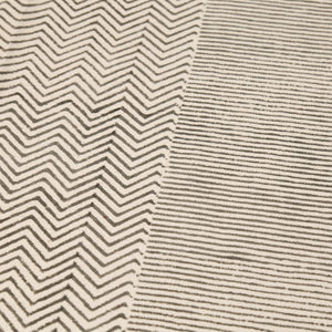 Cotton Block Print Placemat / Aspen Slate