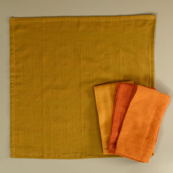 Harvest Assorted Cotton Dinner Napkins 16" / 4pc