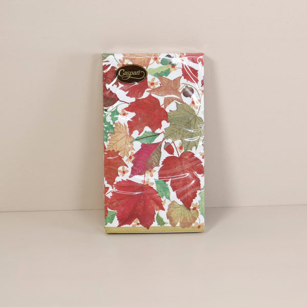 Caspari Paper Guest Napkins / Swirling Leaves