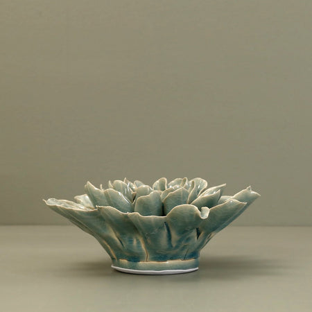 Ceramic Flower / Teal Flower