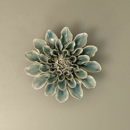 Ceramic Flower / Teal Flower