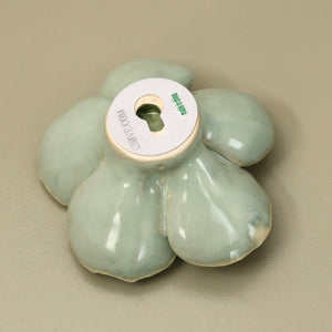 Ceramic Flower / Teal Poppy