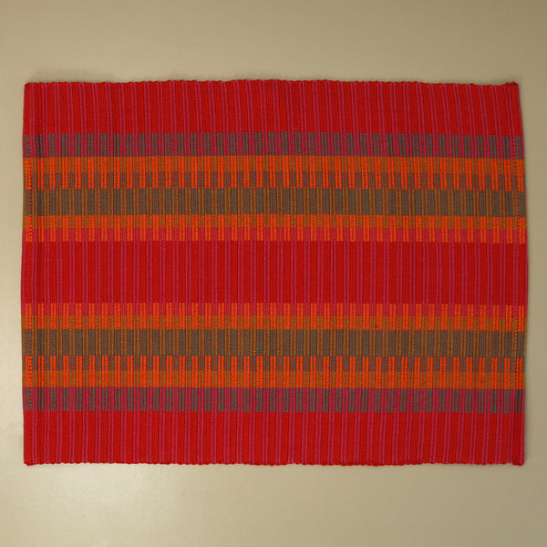 Khana Hand Loomed Placemat / Rouge
