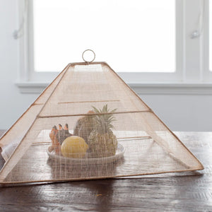 Collapsible Woven Food Tent / Large / Rose