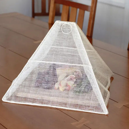 Collapsible Woven Food Tent / Small / Cream