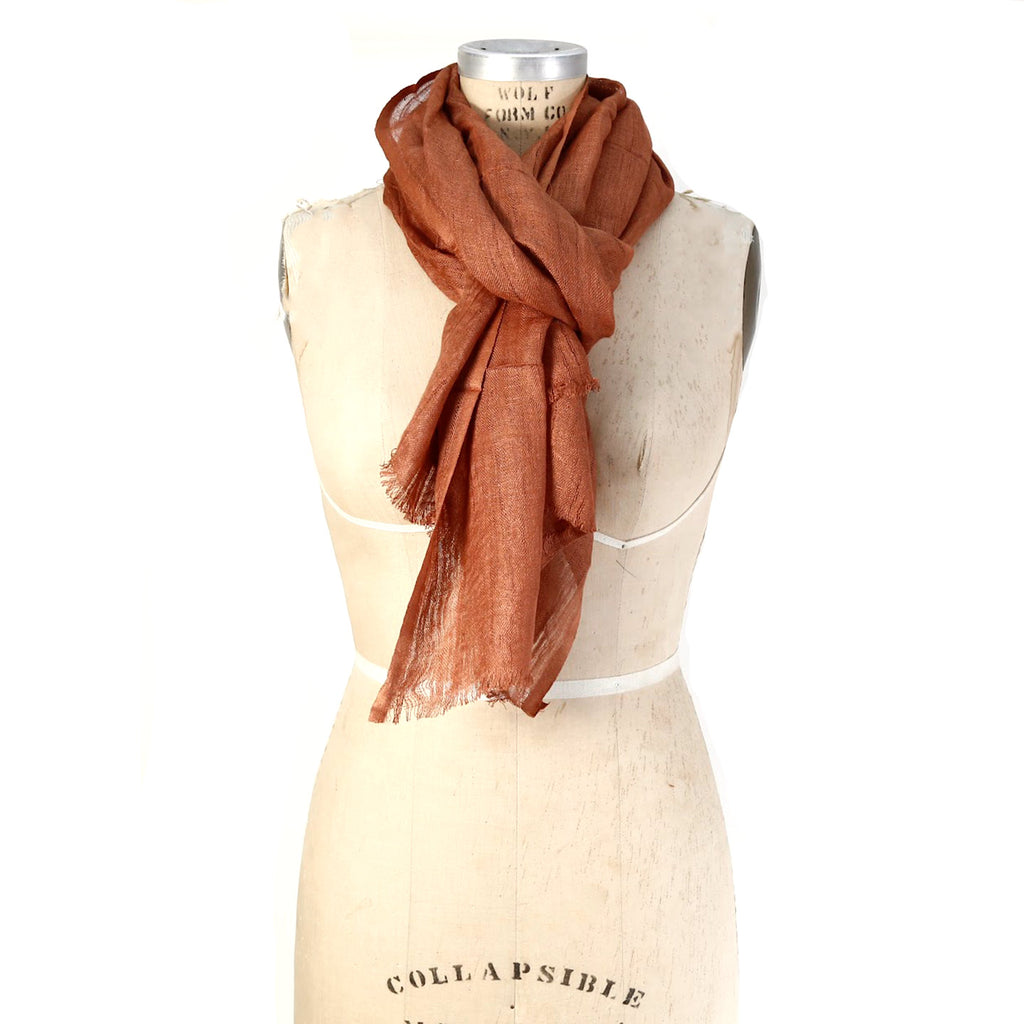 Linen Scarf / Terracotta