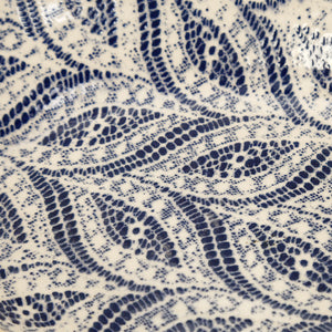 Medium Nested Oval Bowl / Cobalt / Paisley